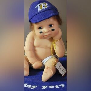 Cheerful Purple Doll with Accessories